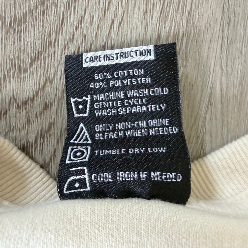 Genuine Authentic Garments Run It Up Duck Graphic Sweatshirt Cream Unisex S - Picture 6 of 7